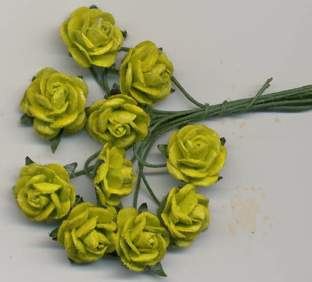 roses mini - lime green roses mini - lime green